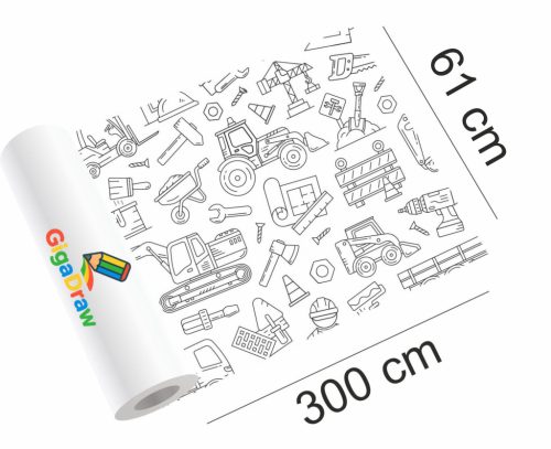 GigaDraw Build Óriás színező matricaszettel Max csomag