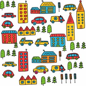 GigaDraw City Matricaszett