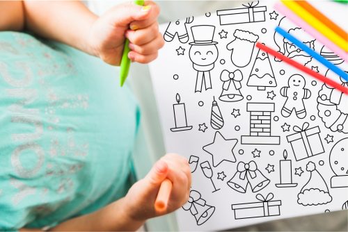 GigaDraw Christmas Óriás színező matricaszettel Max csomag