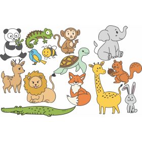 GigaDraw Animal Matricaszett