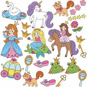 GigaDraw Princess Matricaszett