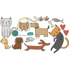 GigaDraw PawPrints Matricaszett