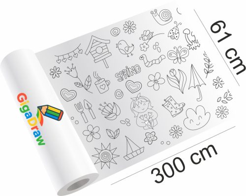 GigaDraw Spring Óriás színező matricaszettel Max csomag